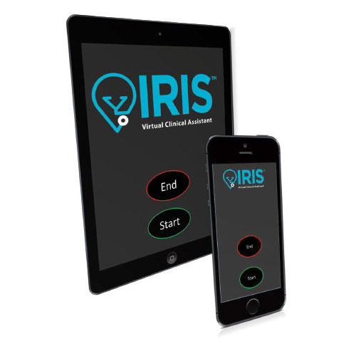 IRIS Virtual Clinical Assistant Physician Scribe Tablet and Phone